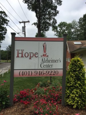Ariel visiting the Hope Alzheimer's Center in Cranston, RI