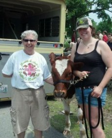 Audrey and Laura with Wickford at the 2012 Memorial Day parade