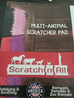 Troop 209 gave scratch pads for the animals